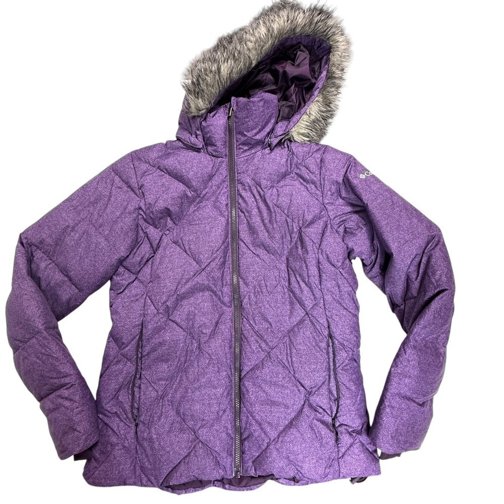 Women's purple Columbia Icy Heights II Down Jacket size M EUC - Picture 4 of 10